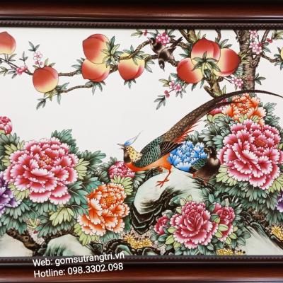 Tranh Sứ Phú Quý Trường Thọ - món quà tặng cao cấp và ý nghĩa